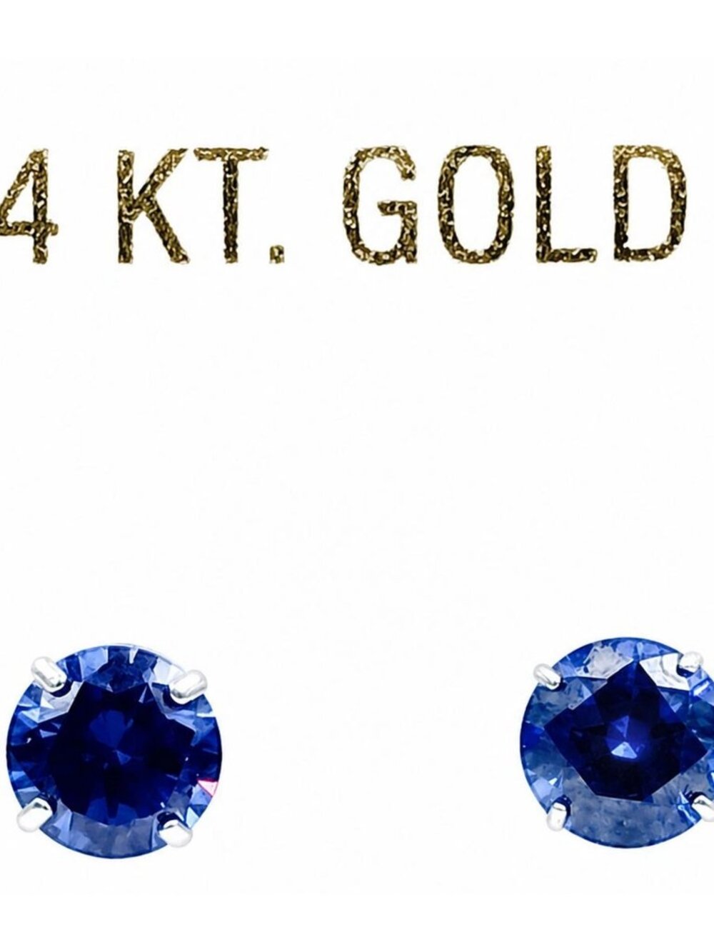 Tanzanite 1.26 Cts Stud Earrings 14k White Gold